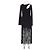Autre Marque ANCOSTI Midikleid Schwarz