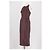 Autre Marque Abito in cotone bordeaux DL1961 Bordò - vista 4