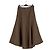 Autre Marque Falda midi marrón THE FRANKIE SHOP Castaño - vista 4