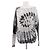Autre Marque Tie-Dye Pullover grau