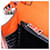 PRADA Shoulder Bag Leather Orange Silver - vista 25