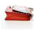 PRADA Shoulder Bag Leather Orange Silver - vista 4