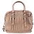 PRADA Gathered Hand Bag Leather 2way Pink Silver - vista 14