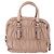 PRADA Gathered Hand Bag Leather 2way Pink Silver - vista 3