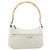 GUCCI Bamboo Shoulder Bag Leather White Silver 001 3870