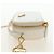 PRADA Chain Shoulder Mini Bag Safiano leather White Gold - vista 3