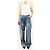 Ermanno Scervino Vaqueros combat azules - size UK 8 - vista 2