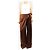 Ermanno Scervino Pantalones wrap de satén marrón - size UK 10 Castaño - vista 2