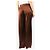 Ermanno Scervino Pantalones wrap de satén marrón - size UK 10 Castaño - vista 3