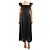 Zimmermann Schwarzes Leinen-Midikleid - Größe UK 10