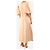 Maje Vestido midi rosa de mangas abullonadas - size UK 14 - vista 2