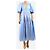 Maje Vestido azul de mangas abullonadas - size UK 14 - vista 3