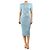 Missoni Blaues Midi-Kleid aus Rippstrick - size UK 12