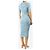 Missoni Blaues Midi-Kleid aus Rippstrick - size UK 12 - Ansicht 2