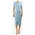 Missoni Blaues Midi-Kleid aus Rippstrick - size UK 12 - Ansicht 3