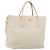 PRADA Hand Bag Vittero Dino Leather 2way White Gold