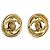 CHANEL COCO Mark Earring Metal Gold CC - vista 2