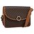 Céline CELINE Macadam Shoulder Bag PVC Leather Brown Gold