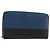 Céline CELINE Long Wallet Leather Blue Black gold