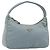 PRADA Hand Pouch Nylon Light Blue Silver
