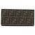 FENDI Zucca Canvas Long Wallet Black Brown - vista 13