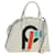PRADA Hand Bag Leather 2way White Silver