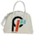 PRADA Hand Bag Leather 2way White Silver - vista 13