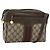 GUCCI GG Supreme Web Sherry Line Bag PVC Beige Gold 00 156 0852