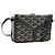 GOYARD Herringbone Minodiere Trunk Bag PVC Black Silver