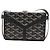 GOYARD Herringbone Minodiere Trunk Bag PVC Black Silver - vista 13