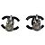 CHANEL COCO Mark Earring Metal Black CC - vista 3