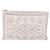 PRADA Clutch Bag Leather White Silver - vista 13