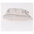 PRADA Clutch Bag Leather White Silver - vista 3