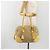 PRADA Hand Bag Canvas Beige Silver - vista 27