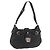 Salvatore Ferragamo Gancini Shoulder Bag Leather Black Silver
