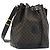 Céline CELINE Macadam Shoulder Bag PVC Leather Black Gold
