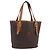 Céline CELINE Macadam Canvas Shoulder Bag PVC Leather Brown Gold