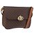 Céline CELINE Macadam Shoulder Bag PVC Leather Brown Gold
