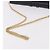 GUCCI Chain Shoulder Bag Leather Navy Gold - vista 7