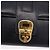 GUCCI Chain Shoulder Bag Leather Navy Gold - vista 9