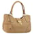 PRADA Hand Bag Leather Brown Gold