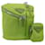 PRADA Shoulder Bag Canvas Green Silver