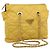 PRADA Chain Shoulder Bag Nylon Yellow Gold