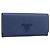 PRADA Long Wallet Safiano Leather Blue Gold