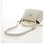 PRADA Hand Bag Vittero Dino Leather 2way White Gold - vista 10