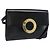 Céline CELINE Circle Shoulder Bag Leather Black Gold
