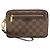 Louis Vuitton Damier Pochette Billet Macau Clutch Marrone Damier ebene