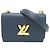 Borsa a tracolla Louis Vuitton Twist MM da donna Blu navy