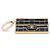 Borsa Chanel Coco Mark Chocolate Bar con motivo perla e spilla charm Nero D'oro - vista 3