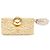 Borsa Chanel Coco Mark Chocolate Bar con motivo perla e spilla charm Nero D'oro - vista 6
